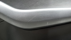 Door trim card front right Audi Q5 8R 09-17 black with gray insert, leather, Bang and Olufsen, scratches