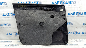 Door trim card front right Audi Q5 8R 09-17 black with gray insert, leather, Bang and Olufsen, scratches