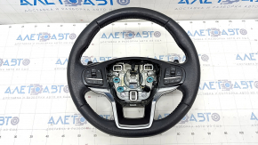 Steering wheel assembly Ford Explorer 20-24 heated, leather black, worn
