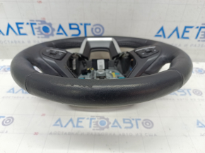 Steering wheel assembly Ford Explorer 20-24 heated, leather black, worn
