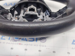 Steering wheel bare Mazda 3 14-16 BM dorest, rubber, black, worn