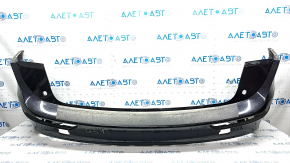Bare rear bumper Audi Q5 8R 09-17 s-line, 2 pipes, without parking sensors, black, scratches