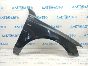 Front right wing Audi Q5 8R 13-17 rest, black LY9B, dented, bumps