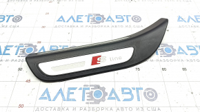 Door sill outer rear left Audi Q5 8R 09-17 S line black with chrome, scratches