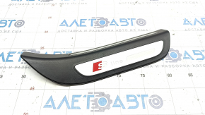 Door sill outer rear right Audi Q5 8R 09-17 S line black with chrome, scratches