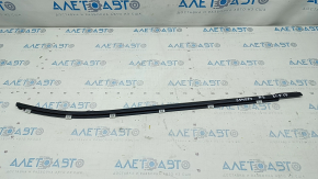 Molding door-glass central rear right Hyundai Elantra AD 17-18 black, micro-cracks