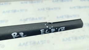 Molding door-glass central rear right Hyundai Elantra AD 17-18 black, micro-cracks