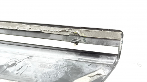 Door sill outer front left Audi Q5 8R 09-17 S line black with chrome, broken fastening, scratches