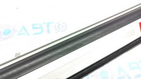 Door sill outer front left Audi Q5 8R 09-17 S line black with chrome, broken fastening, scratches