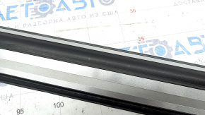 Door sill outer front right Audi Q5 8R 09-17 S line black with chrome, scratches