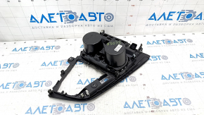 Center console trim with cup holders BMW 3 F30 12-15 black, without shifter trim