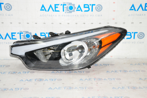 Headlight front left naked Kia Forte 4d 14-16 dorest halogen