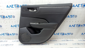 Door trim card rear right Honda Clarity 18-21 usa black, leather insert, scratches, chrome used