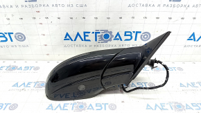 Side mirror right Audi Q5 8R 09-17 15 + 2 pins, BSM, auto folding, auto dimming, turn signal, heating, backlight, black, scratch