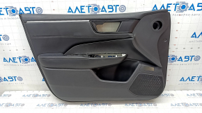 Door trim card front left Honda Clarity 18-21 usa black, leather insert, worn, scratch