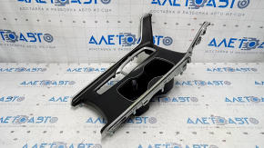 Center console trim cup holders Honda Accord 18-22 gray, worn