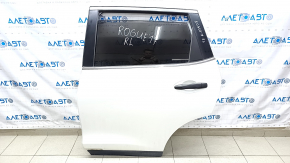 Door assembly rear left Nissan Rogue 14-20 white QAK, butt