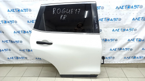 Door assembly rear right Nissan Rogue 14-20 white QAK