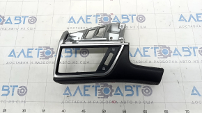 Front panel trim left lower Honda Clarity 18-21 usa, black leather, scratch