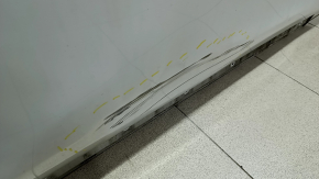 Bare front right door Nissan Rogue 14-20 white QAK, dented