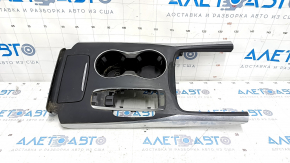 Center console trim with cup holder Acura MDX 14-15 pre-rest, scratches on chrome