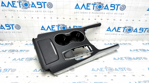 Center console trim with cup holder Acura MDX 14-15 pre-rest