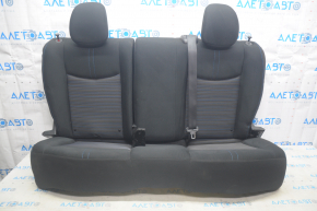Rear row of seats 2nd row Nissan Leaf 18-22 black cloth, torn, broken folding lever