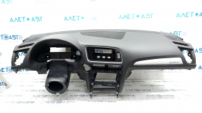 Torpedo front panel with AIRBAG Audi Q5 8R 09-17 black with gray insert, Bang and Olufsen