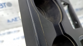Center console trim cup holders Subaru Legacy 15-19 black, broken crepe, scratches
