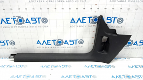 Door sill trim front left VW Tiguan 09-17 black, worn