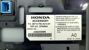 Monitor, display, navigation Honda Clarity 18-21 usa worn, scratch