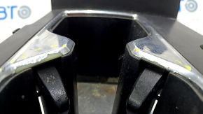 Center console trim with cup holder Honda Accord 13-15, chrome
