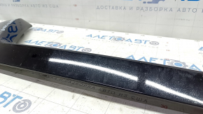 Front bumper molding upper Nissan Rogue 17- black gloss, sand