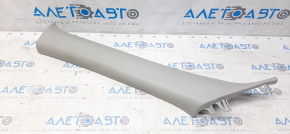 Front pillar trim upper left Nissan Rogue 14-20 gray, minor scratches