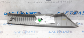Front pillar trim upper left Nissan Rogue 14-20 gray, minor scratches