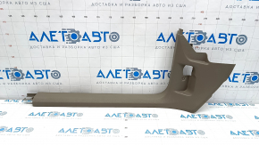 Front left threshold pad VW Tiguan 09-17 brown, broken fastening, worn