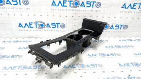 Center console trim with cup holder Honda Accord 13-17 type 2, black gloss, scratches