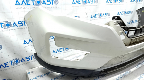Bare front bumper Nissan Rogue 17 - white, dents, scratches