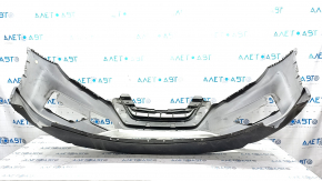 Bare front bumper Nissan Rogue 17 - white, dents, scratches