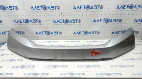 Bumper front bare center Honda Clarity 18-21 usa, silver NH-704M, scratch, broken fasteners, dents
