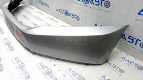 Bumper front bare center Honda Clarity 18-21 usa, silver NH-704M, scratch, broken fasteners, dents