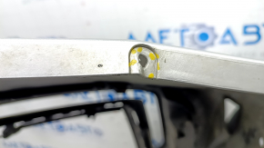 Front bumper bare right side Honda Clarity 18-21 usa, silver, broken fasteners, scratches