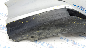 Front bumper bare right side Honda Clarity 18-21 usa, silver, broken fasteners, scratches