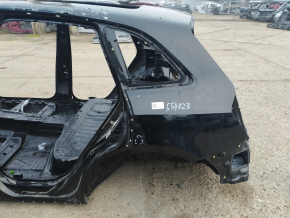 Quarter wing rear left Audi Q5 8R 09-17 on the body, black, pokes