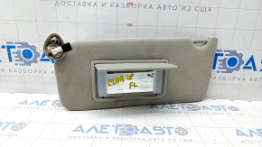 Left visor Honda Clarity 18-21 usa, without hook, with backlight, gray, for cleaning