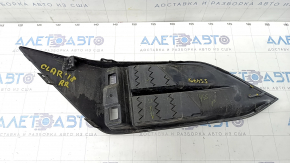 Rear bumper grille right Honda Clarity 18-21 usa structure, fastening fractures