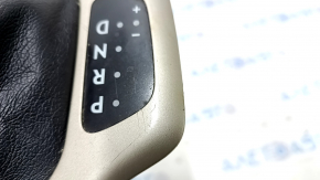 Shifter cover Jeep Cherokee KL 14 - beige, white stitching, type 1 small scratches