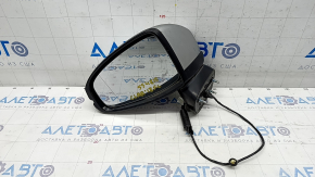 Side mirror left Honda Clarity 18-21 usa 5 pins, silver, broken bracket