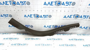 Door sill trim inner rear right Audi A4 B8 08-16 sedan, dark brown, crack in fastening