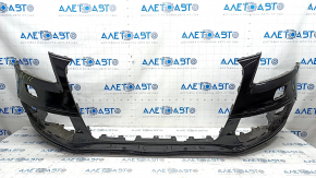 Bare front bumper Audi Q5 8R 13-17 rest, S-line, black, for parking sensors, for washers, scratches, dented